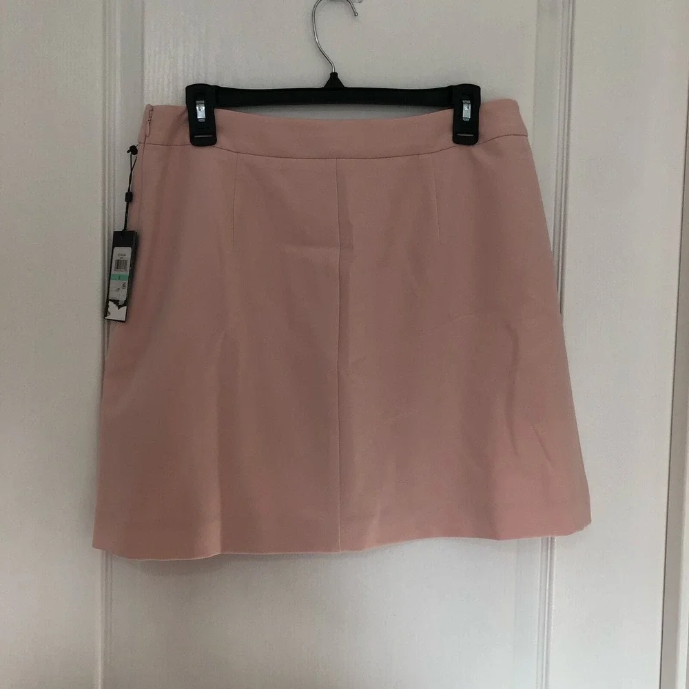 Tommy Hilfiger TH Flex Pink Mini‎ Skirt H31SA346 Career Stretch Pockets Size 8